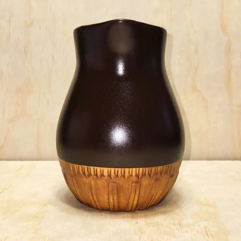 Tender Heart Treasures Ceramic Pitcher Brown Tan 1999 Vintage